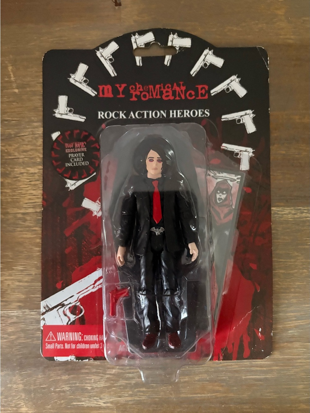 My Chemical Romance Black Rock Action Heroes Figure - Black with Red Tie